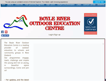 Tablet Screenshot of boyle.org.nz